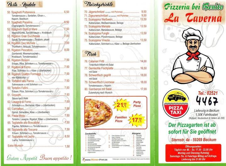 Pizzeria la Taverna bei Benito